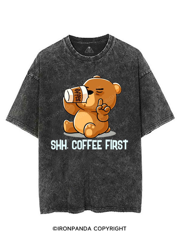 SHH COFFEE FIRST VINTAGE GYM SHIRT