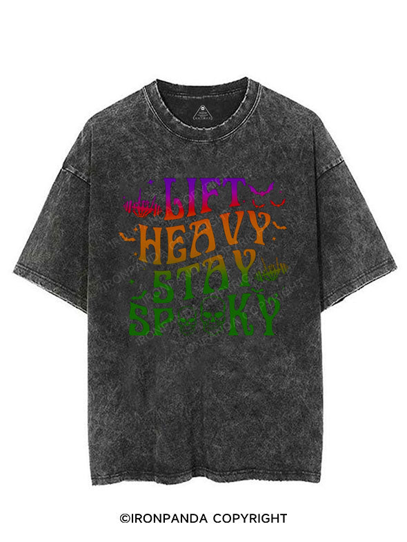 LIFT HEAVY STAY SPOOKY VINTAGE GYM SHIRT