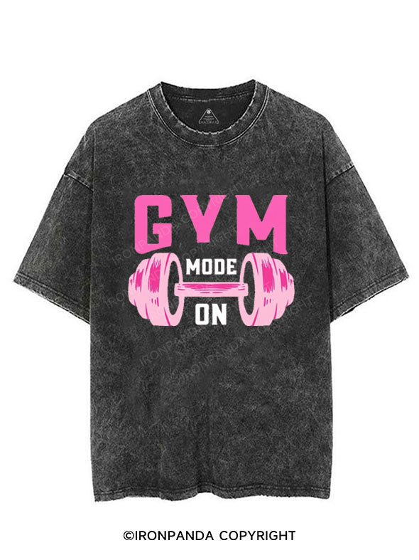 GYM MODE ON VINTAGE GYM SHIRT