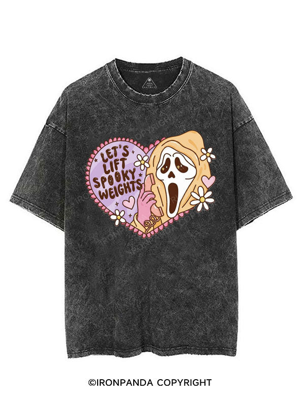 LET'S LIFT SPOOKY WEIGHTS VINTAGE GYM SHIRT