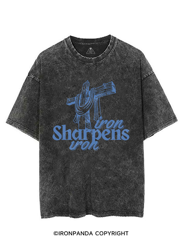 IRON SHARPENS IRON VINTAGE GYM SHIRT