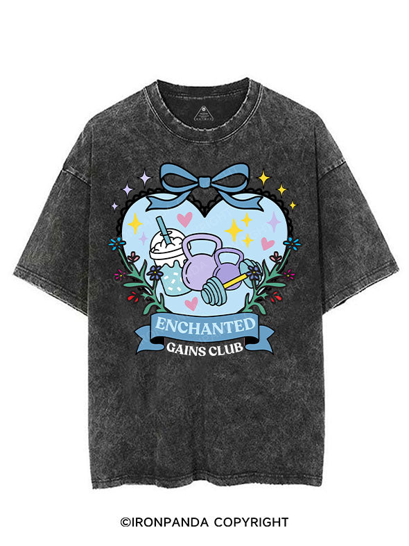 ENCHANTED GAINS CLUB VINTAGE GYM SHIRT