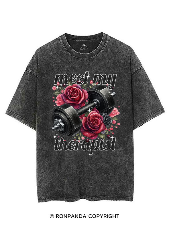 MEET MY THERAPIST VINTAGE GYM SHIRT