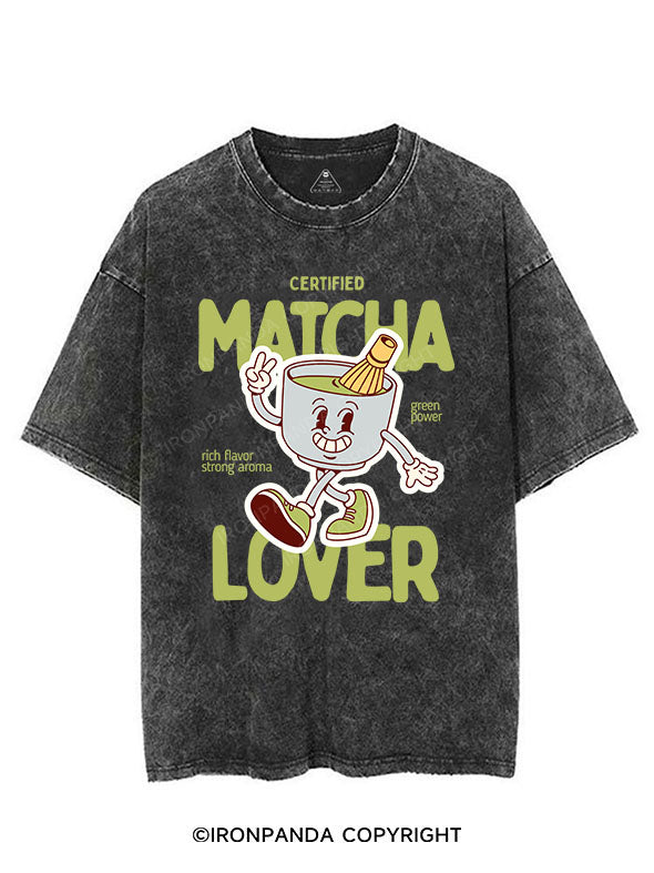 CERTIFIED MATCHA LOVER VINTAGE GYM SHIRT