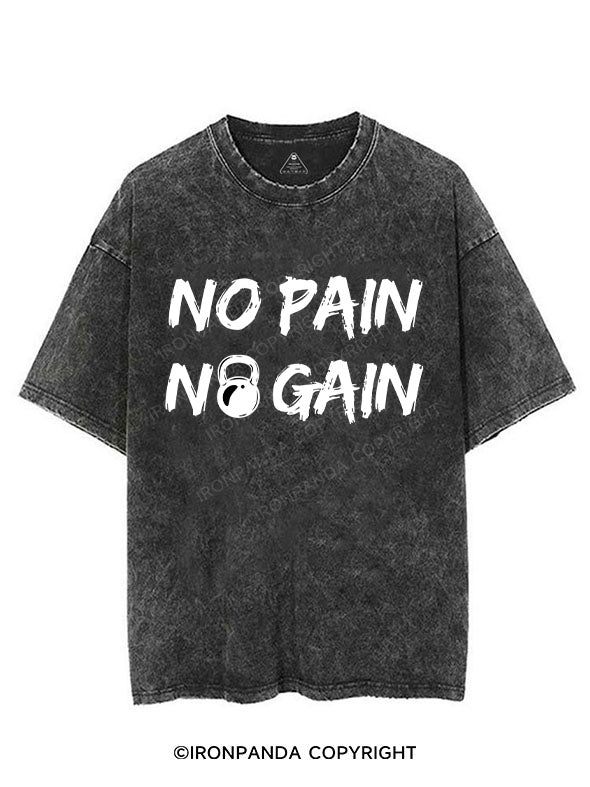 NO PAIN NO GAIN VINTAGE GYM SHIRT