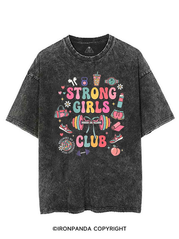 STRONG GIRLS CLUB VINTAGE GYM SHIRT