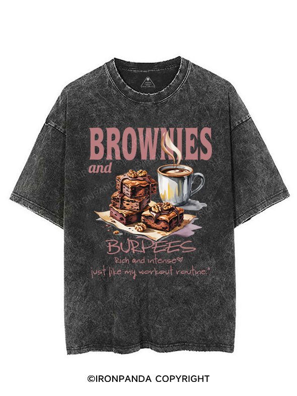 BROWNIES AND BURPEES VINTAGE GYM SHIRT