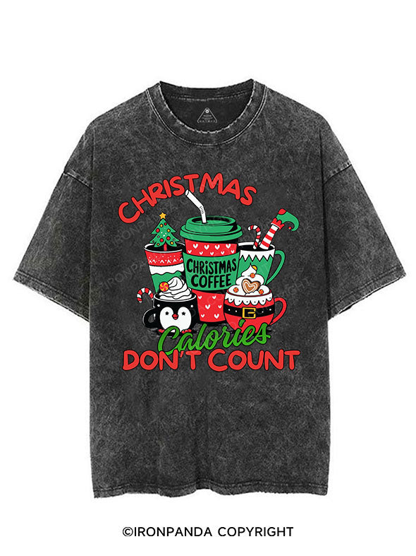 CHRISTMAS CALORIES DON'T COUNT VINTAGE GYM SHIRT