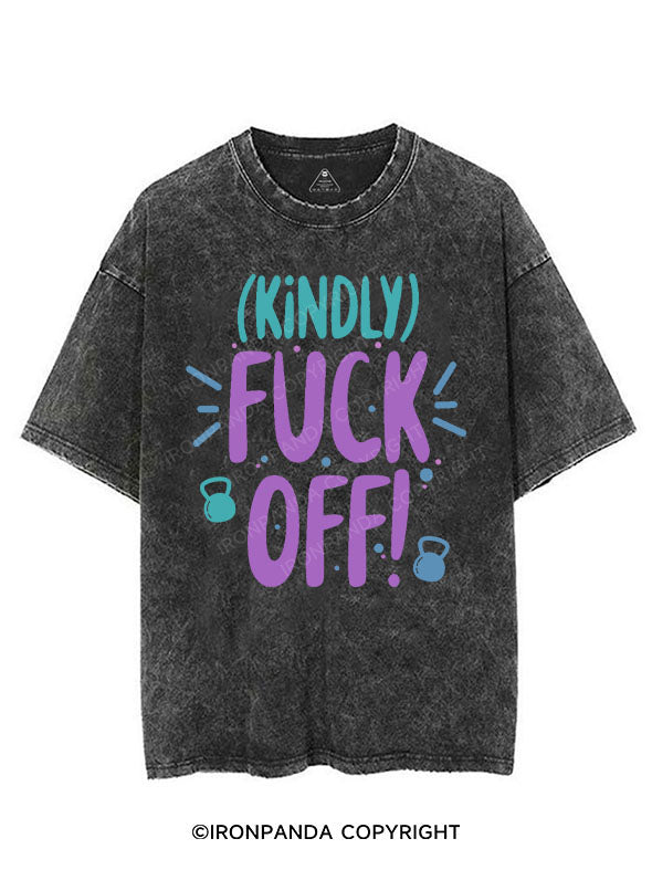 KINDLY FUCK OFF! VINTAGE GYM SHIRT