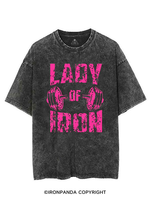 LADY OF IRON VINTAGE GYM SHIRT