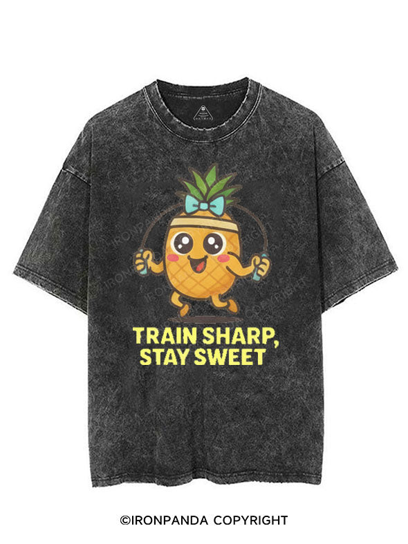 TRAIN SHARP, STAY SWEET VINTAGE GYM SHIRT