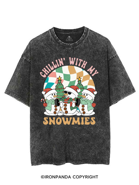 CHILLIN' WITH MY SNOWMIES VINTAGE GYM SHIRT