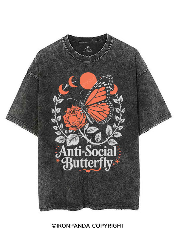 ANTI-SOCIAL BUTTERFLY VINTAGE GYM SHIRT