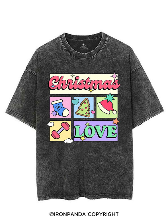 CHRISTMAS LOVE VINTAGE GYM SHIRT