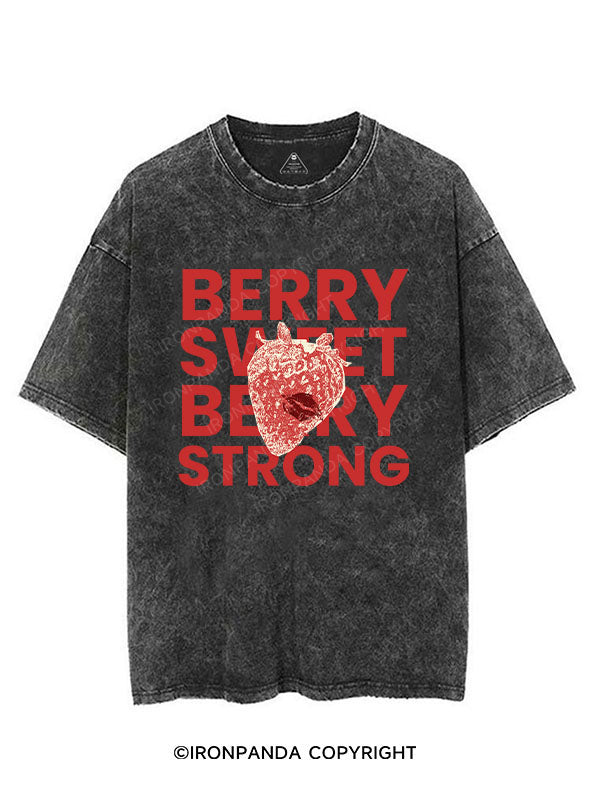 BERRY SWEET BERRY STRONG VINTAGE GYM SHIRT