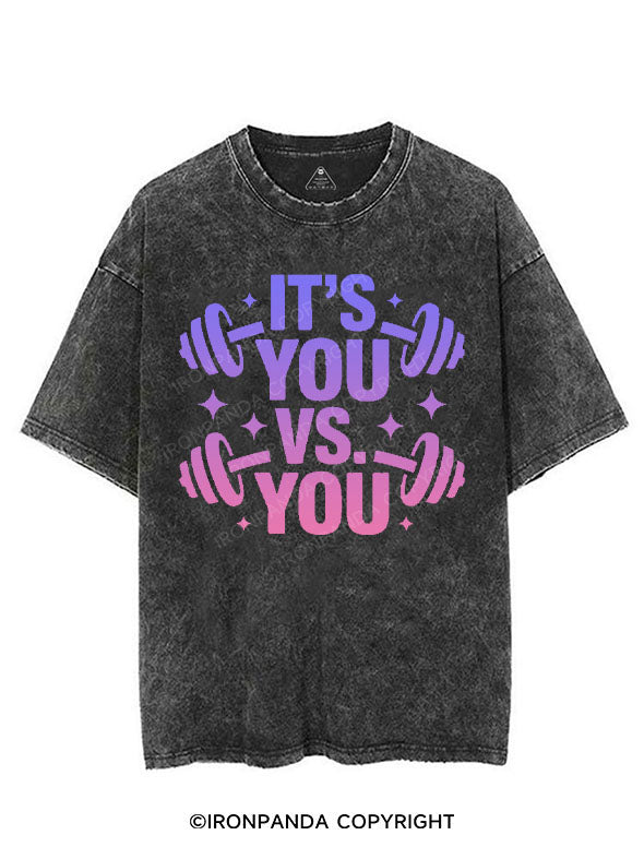 IT'S YOU VS YOU VINTAGE GYM SHIRT