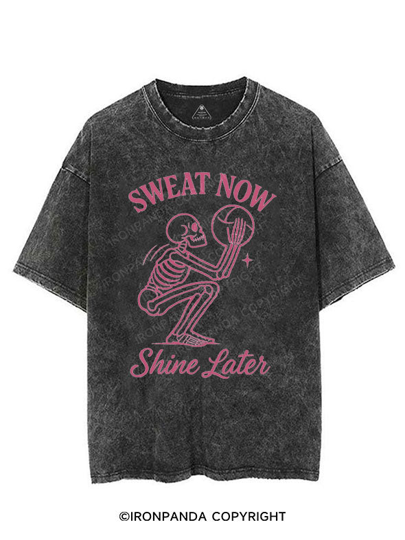 SWEAT NOW SHINE LATER VINTAGE GYM SHIRT