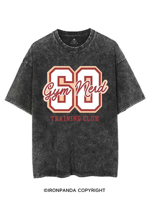 GYM NERD TRAINING CLUB VINTAGE GYM SHIRT