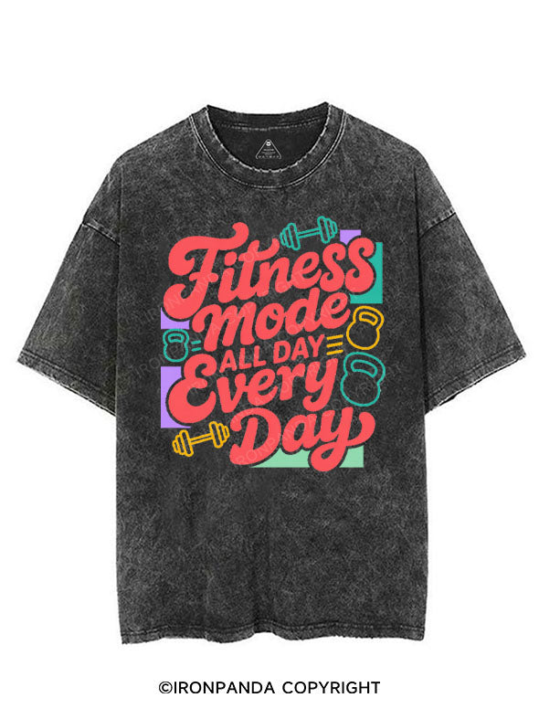 FITNESS MODE ALL DAY EVERY DAY VINTAGE GYM SHIRT