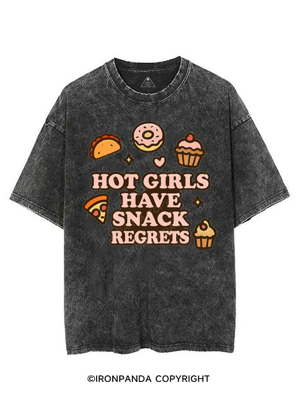 HOT GIRLS HAVE SNACK REGRETS VINTAGE GYM SHIRT