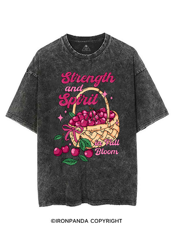 STRENGTH AND SPIRIT IN FULL BLOOM VINTAGE GYM SHIRT
