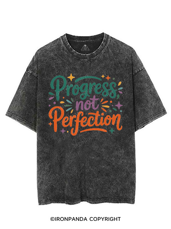 PROGRESS NOT PERFECTION VINTAGE GYM SHIRT