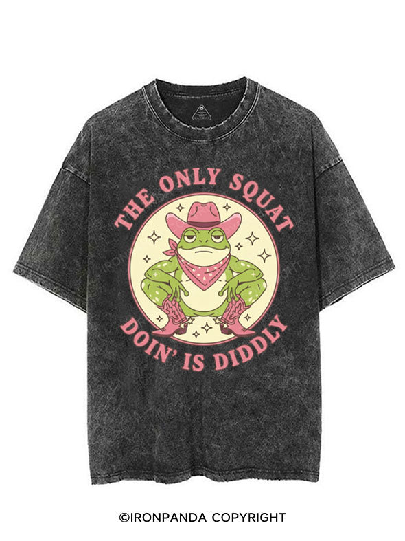 THE ONLY SQUAT DOIN' IS DIDDLY VINTAGE GYM SHIRT