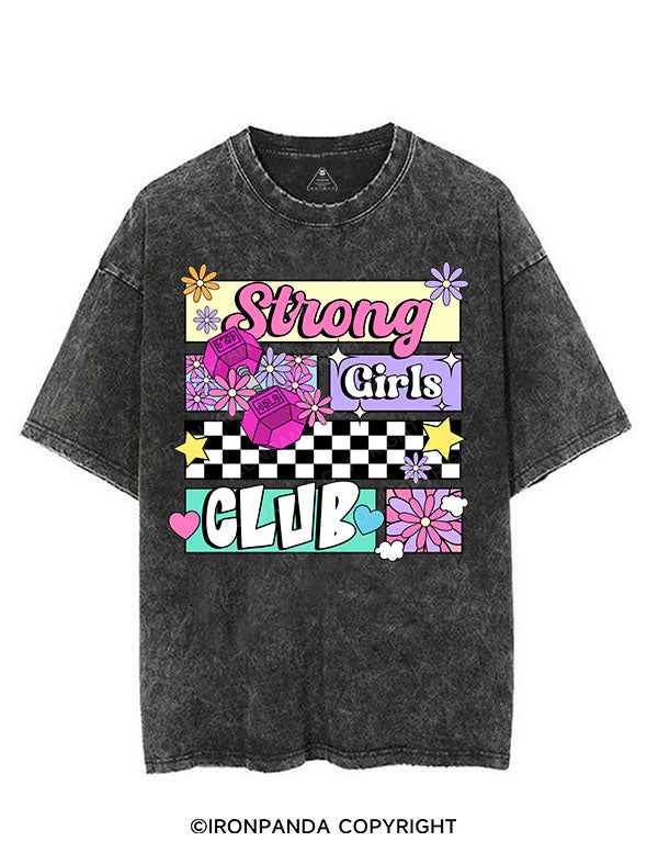 STRONG GIRLS  VINTAGE GYM SHIRT