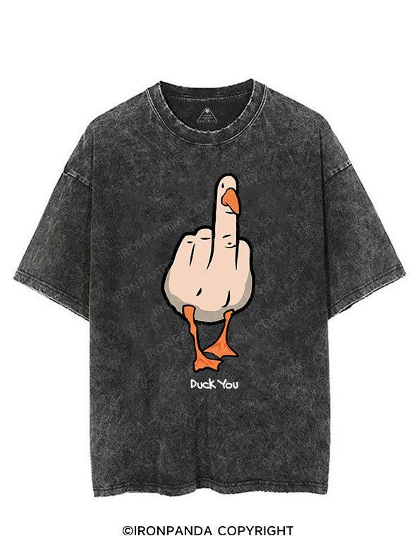 DUCK YOU VINTAGE GYM SHIRT