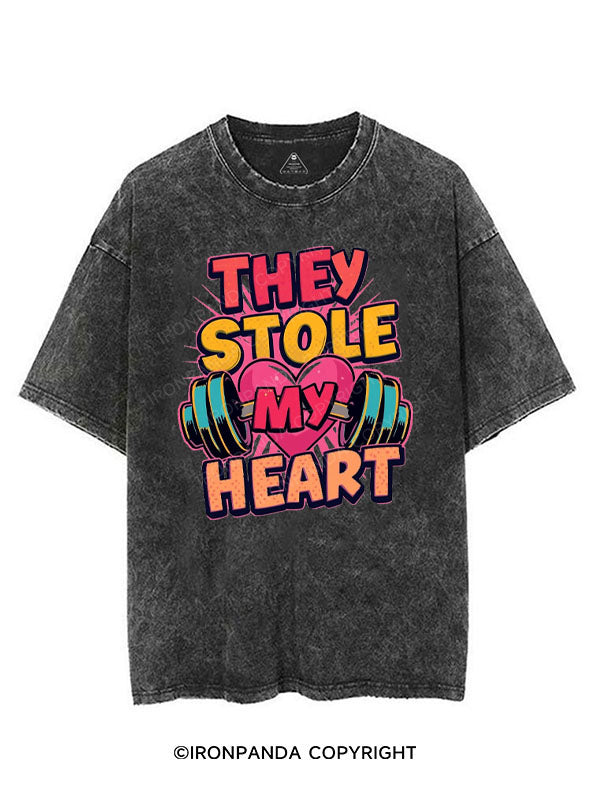 THEY STOLE MY HEART VINTAGE GYM SHIRT