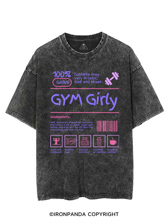 GYM GIRLY VINTAGE GYM SHIRT