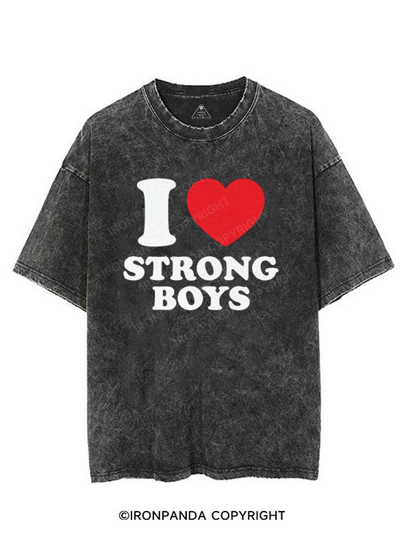 I ❤ STRONG BOYS VINTAGE GYM SHIRT