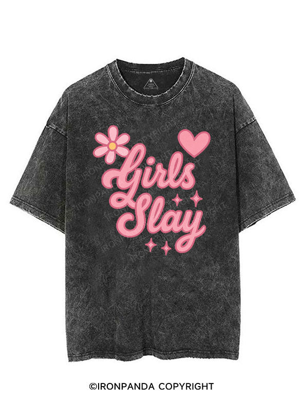 GIRLS SLAY VINTAGE GYM SHIRT