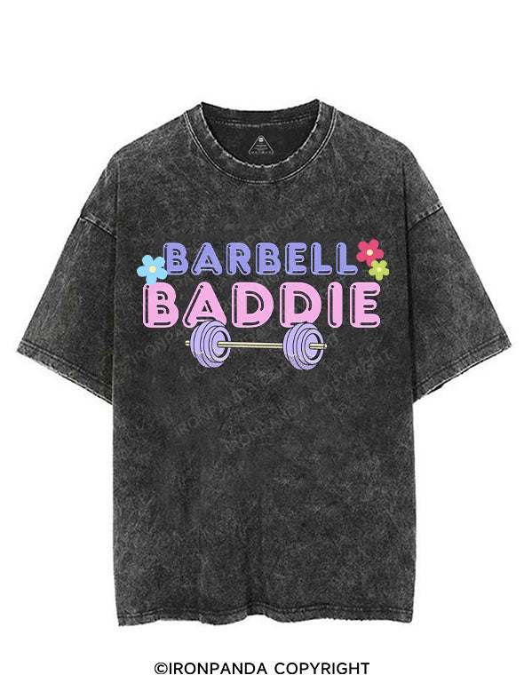 BARBELL BADDIE VINTAGE GYM SHIRT