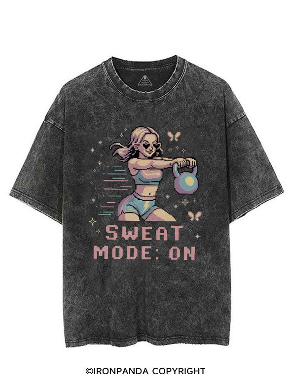 SWEAT MODE ON VINTAGE GYM SHIRT