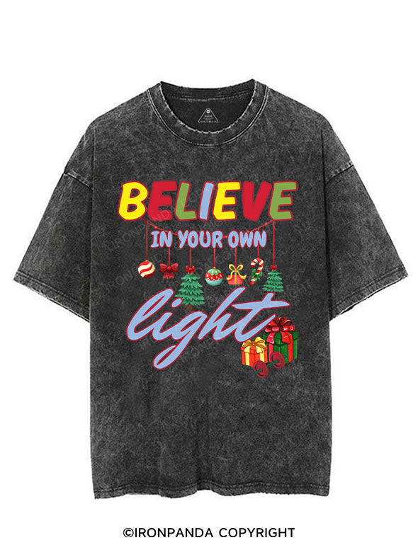 BELIEVE IN YOUR OWN LIGHT VINTAGE GYM SHIRT