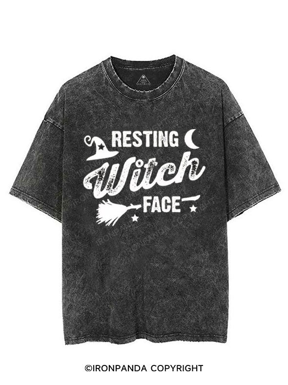 RESTING WITCH FACE VINTAGE GYM SHIRT