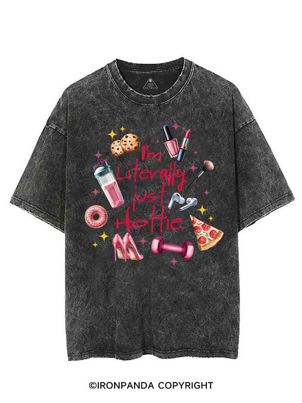 I'M LITERALLY JUST HOTTIE VINTAGE GYM SHIRT
