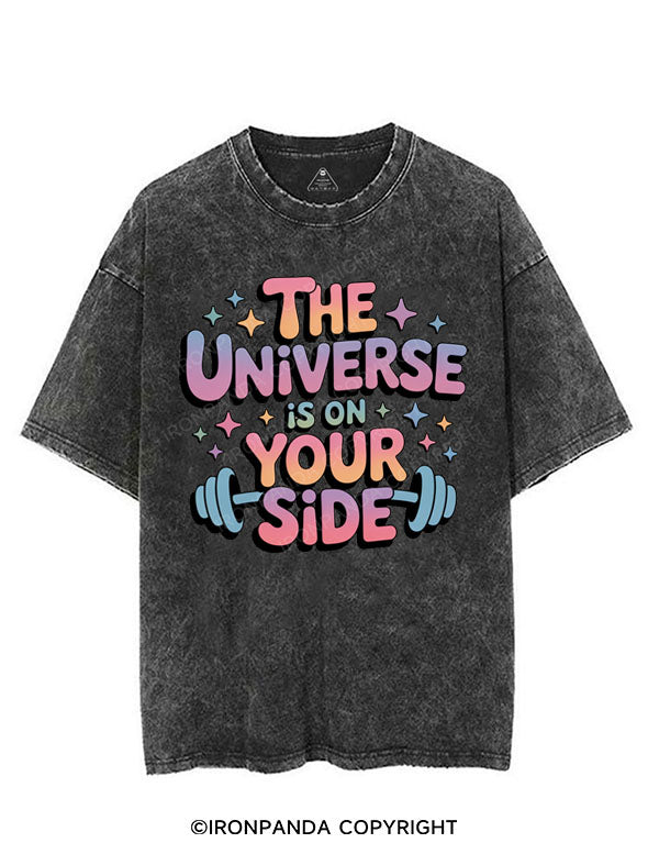 THE UNIVERSE IS ON YOUR SIDE VINTAGE GYM SHIRT
