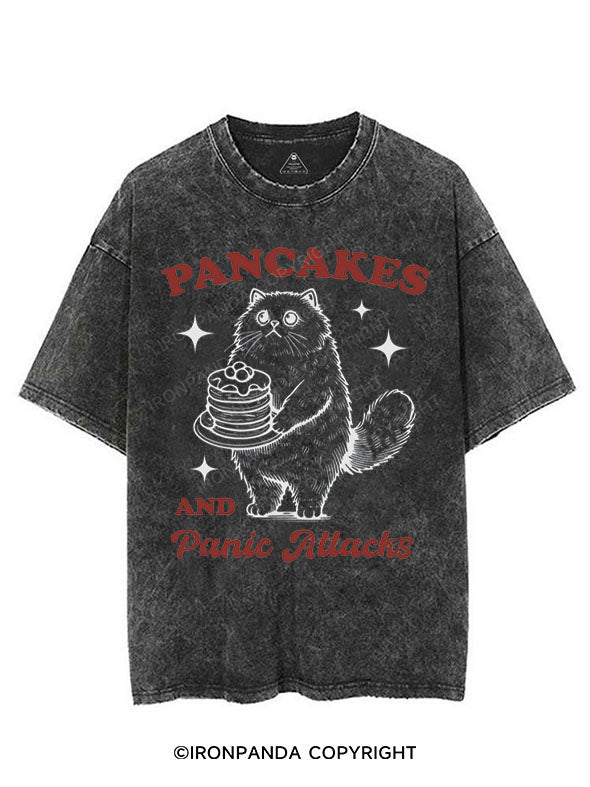 PANCAKES AND PANIC ATTACKS VINTAGE GYM SHIRT