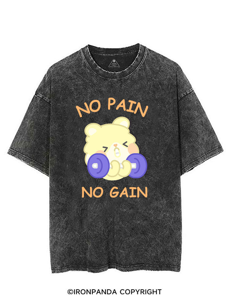 NO PAIN NO GAIN VINTAGE GYM SHIRT