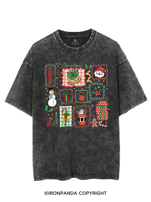 MERRY CHRISTMAS VINTAGE GYM SHIRT