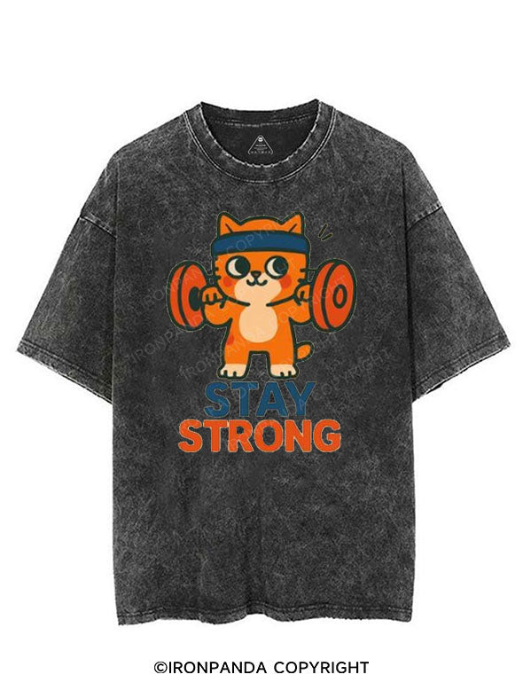 STAY STRONG VINTAGE GYM SHIRT