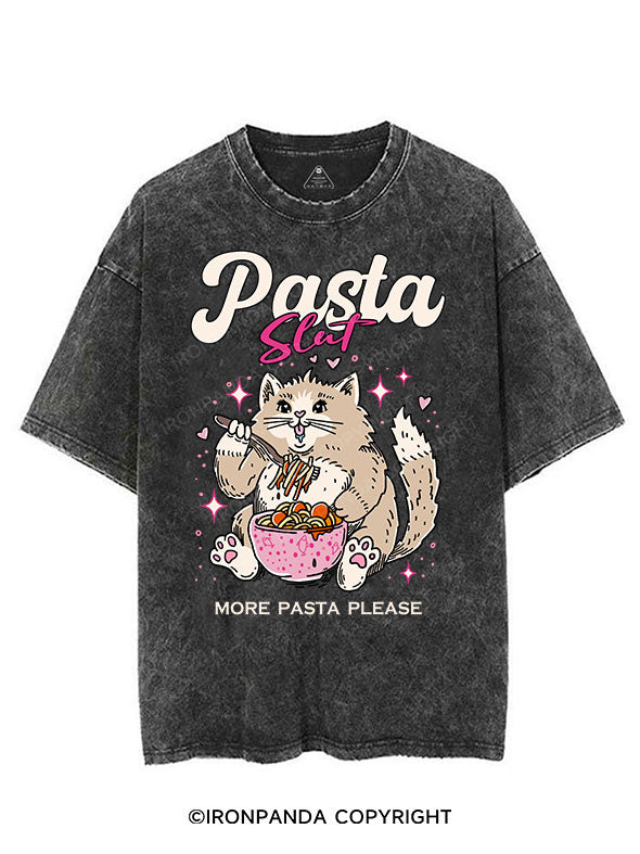 PASTA SLUT MORE PASTA PLEASE VINTAGE GYM SHIRT