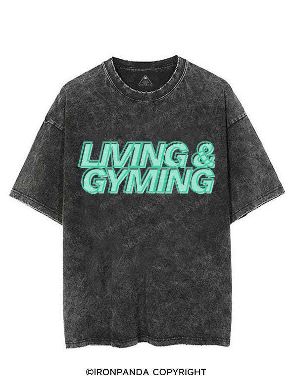 LIVING & GYMING VINTAGE GYM SHIRT