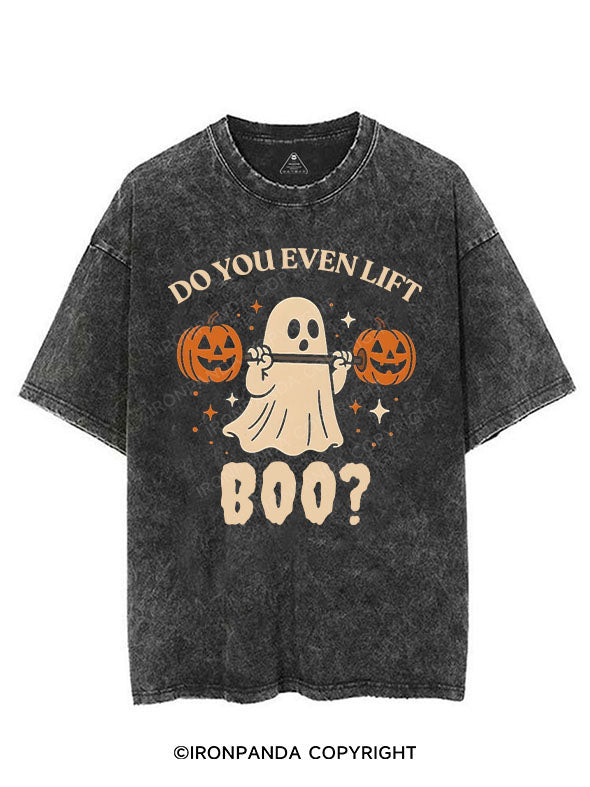 DO YOU EVEN LIFT BOO？VINTAGE GYM SHIRT