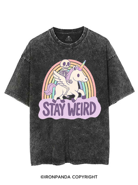 STAY WEIRD VINTAGE GYM SHIRT