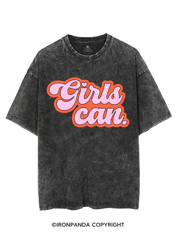 GIRLS CAN VINTAGE GYM SHIRT