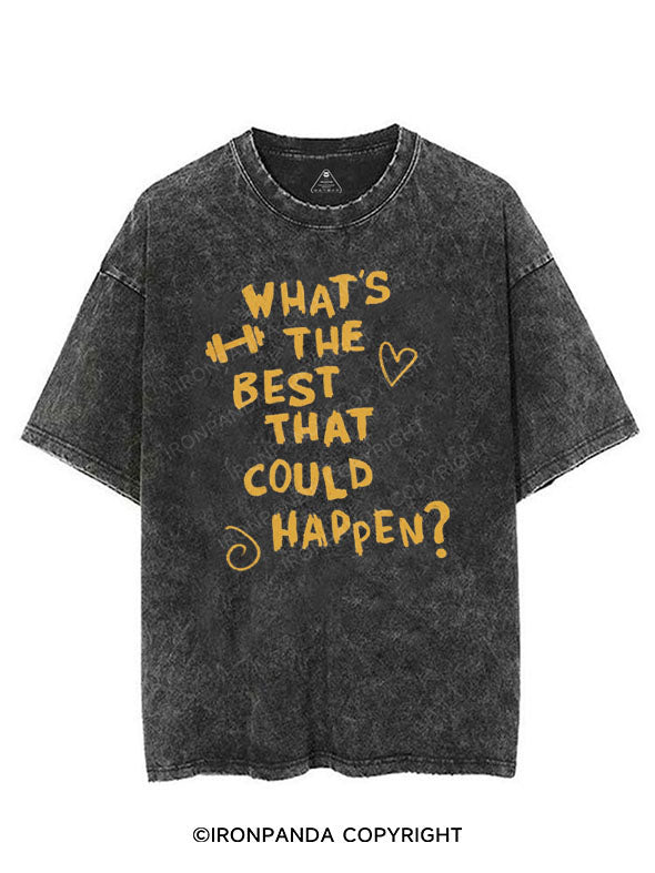 WHAT'S THE BEST THAT COULD HAPPEN? VINTAGE GYM SHIRT