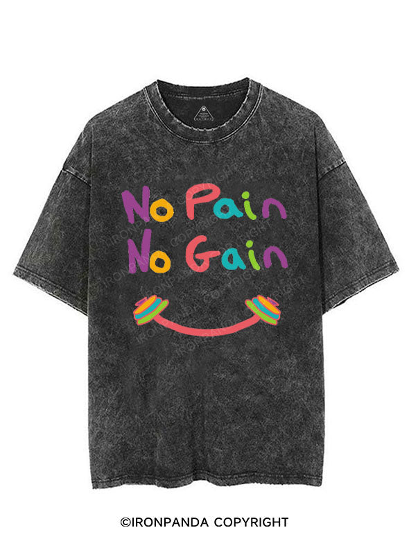 NO PAIN NO GAIN VINTAGE GYM SHIRT